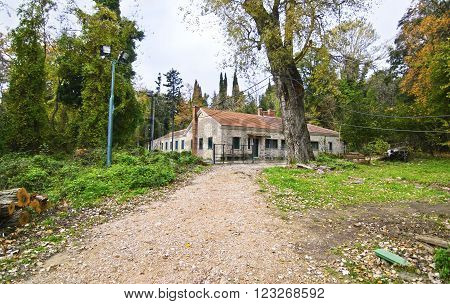 abandoned house of Tatoi Palace, the place where stayed the former greek Royal family