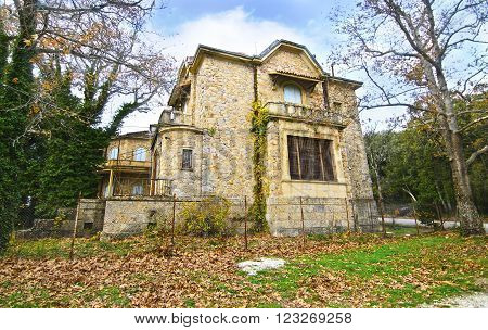 abandoned house of Tatoi Palace, the place where stayed the former greek Royal family