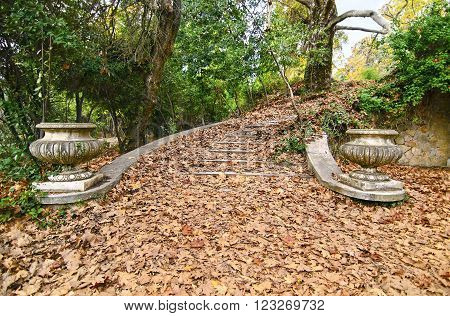 abandoned house of Tatoi Palace, the place where stayed the former greek Royal family