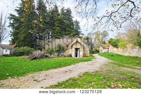 abandoned house of Tatoi Palace, the place where stayed the former greek Royal family