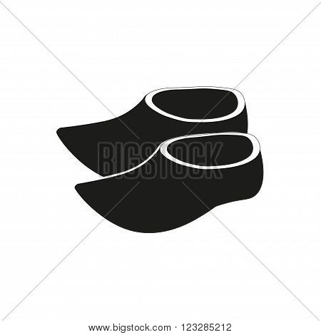 Amsterdam Holland clogs simple icon vector eps10