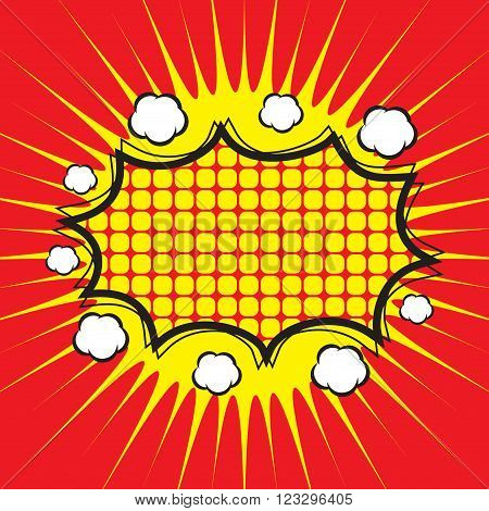 Comic speech bubble, comic background, design for comic background