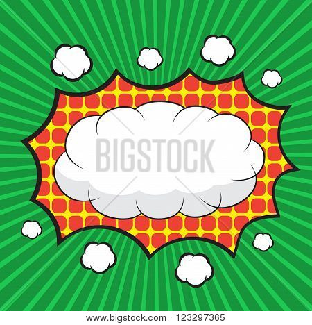 Comic speech bubble, comic background, design for comic background