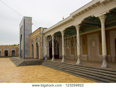 Memorial Complex Mausoleum in Samarkand Republic of Uzbekistan Central Asia march 2016. Memorial Complex of Imam Al-Bukhari. Samarkand is one of the ancient cities on the famous Silk Road