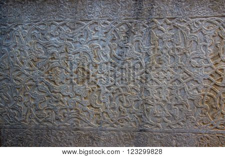 uzbek tile decorated with the ornament Gur-e Amir Mausoleum in Samarkand Uzbekistan Silk Road