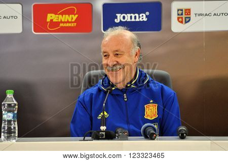 Vicente Del Bosque During A Press Conference Berfore Romania - Spain Friendly Football Match