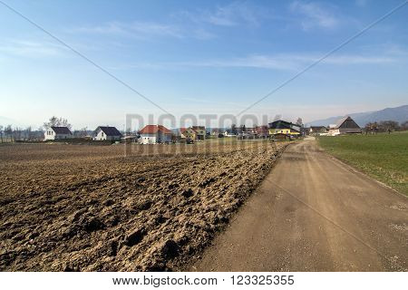Landscape near to Spielberg in Styria, Austria