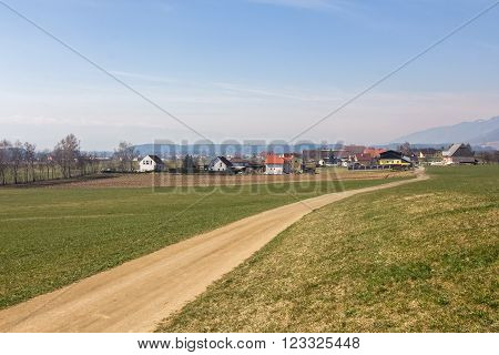 Landscape near to Spielberg in Styria, Austria