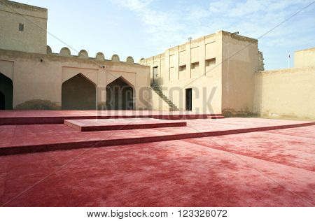 Riffa, Bahrain - January 13, 2007:  The Fort Shaikh Salam bin Ahmed Al Fateh of the XIX century, also known as Riffa Fort.