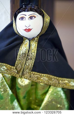 Al Jasra, Bahrain - December 11 2006: Exhibition of craft works in the Traditional Craft Center