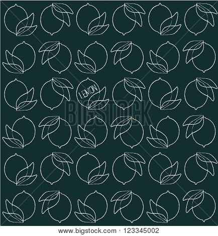lemon vector seamless pattern, vector background,vector texture
