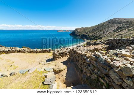 Beach On Island Of The Sun, Titicaca Lake, Bolivia