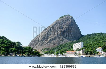 Spectacular panorama of Rio de Janeiro Brazil - mountain view