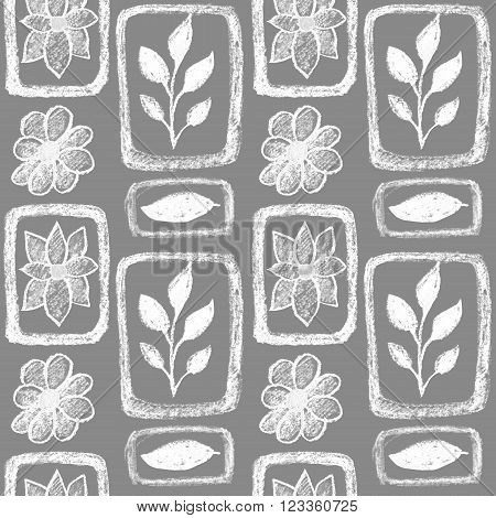Hand drawn seamless pattern. Endless texture can be used for wallpaper textile pattern fills web page background.