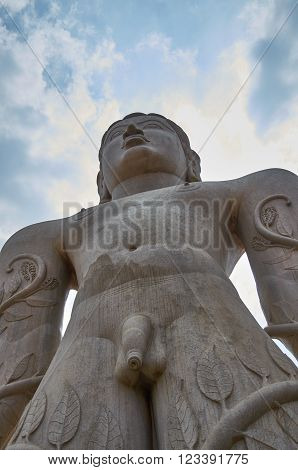 Statue of Gommateshvara Bahubali in a Jain Temple in Shravanabelagola