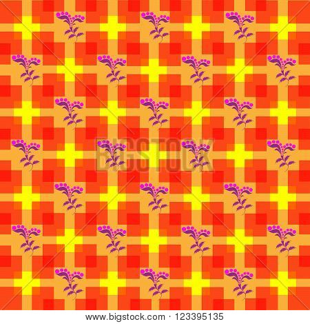 Vector illustration seamless pattern, background abstraction, retro style