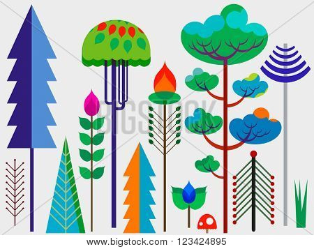 forest whimsy trees 