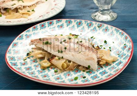 baked sea bream baked fish with fennel