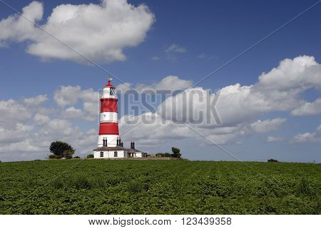 Happisburgh lighthouse on the North Norfolk coast built in 1790 is the only independently operated lighthouse in Great Britain.