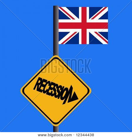 สัญญาณเตือนของภาวะถดถอยและธงอังกฤษภาพ JPEG
