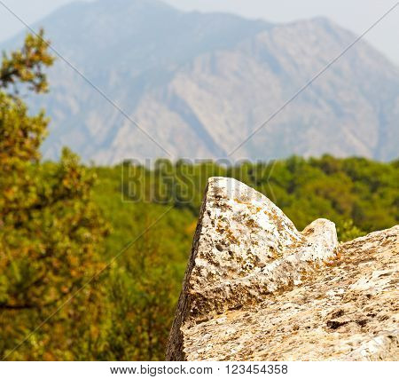 Anatolia Heritage Ruins   From The Hill In Asia Turkey Termessos Old Architecture And Nature