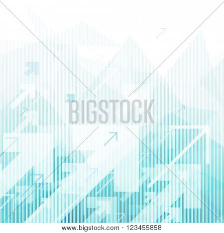 Blue Arrows Up. Motion Up. Successful Concept Cover Design. Good for financial annual cover design, brochures, booklets etc. 