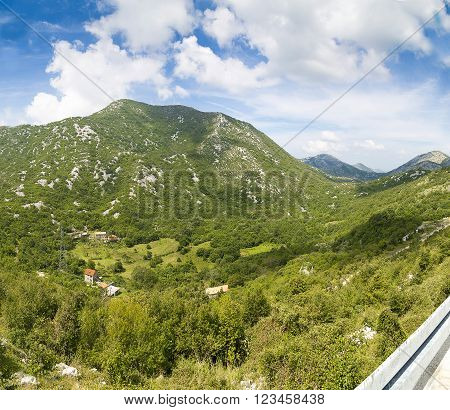 The beautiful mountain landscape of the wilderness.