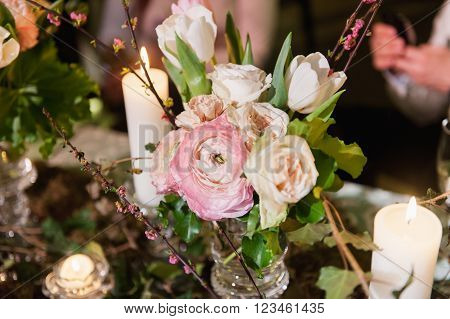 Table setting for wedding or other event