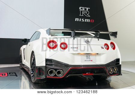 Nonthaburi - March 23: Nissan Gtr Nismo On Display At The 37Th Bangkok International Motor Show