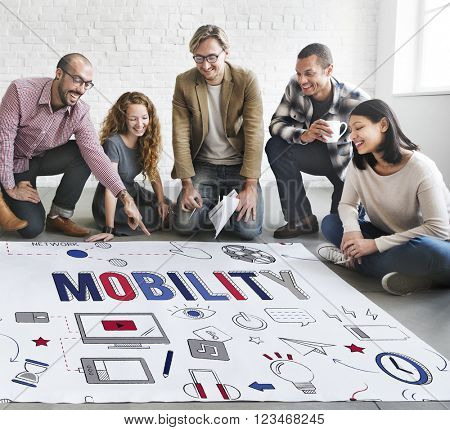 Mobility Global Communication Digital Connection Concept
