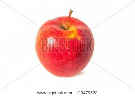 Sweet red apple  on a white background isolated