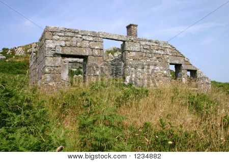 Руины Пешт дом, Сент-Хеленс, острова Scilly.