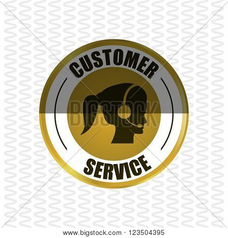 Customer service concept with icon design, vector illustration 10 eps graphic.