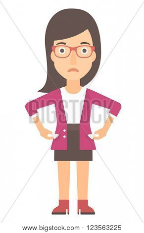 Bancrupt business woman.