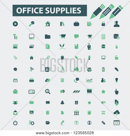 office supplies icons
