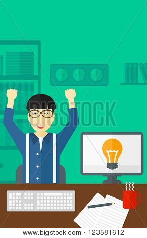 Man working at office.