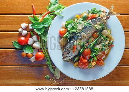 Mackerel fish salt Thailand food Still life stly