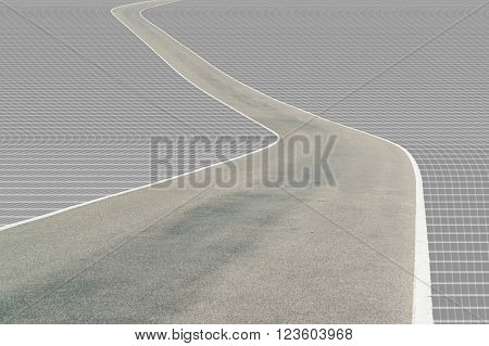 a small rural road in virtual ambiance