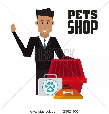 Pet shop concept with icon design, vector illustration 10 eps graphic.