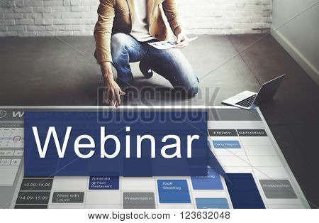 Webinar Website Online Internet Netwotking Concept