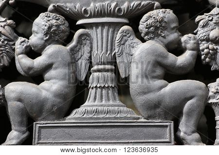Detail of an old door in Paris