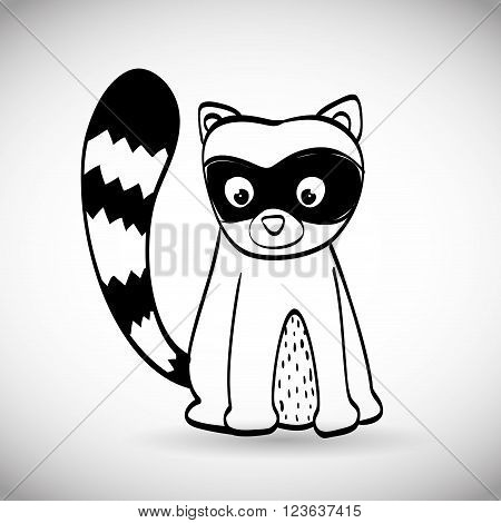 Animal concept with cartoon icon design, vector illustration 10 eps graphic.