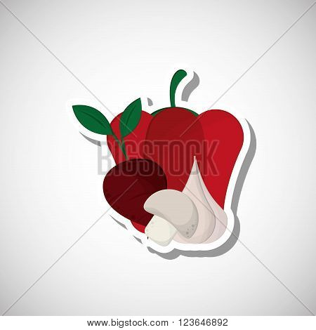 Organic shop concept with icon design, vector illustration 10 eps graphic
