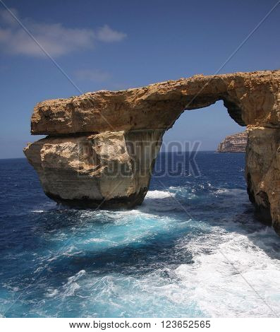 Azure Window on the coast of Gozo Island, Malta