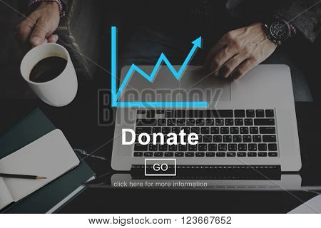 Donate Give Charity Help Website Online Concept