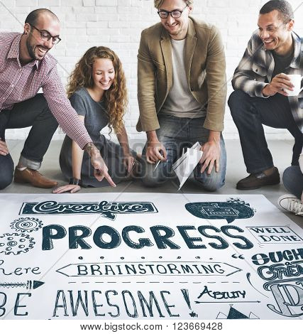 Progress Improvement Growth Progressive Development Concept