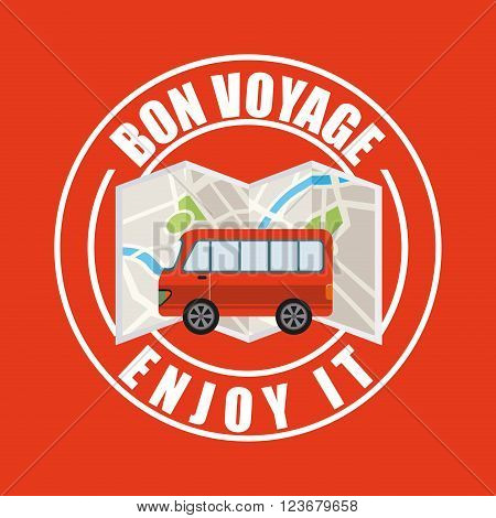 von voyage seal design, vector illustration eps10 graphic