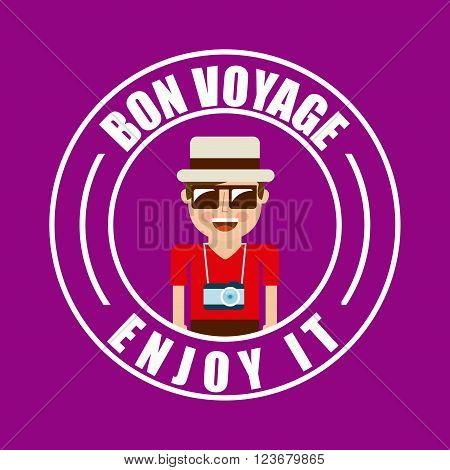 von voyage seal design, vector illustration eps10 graphic