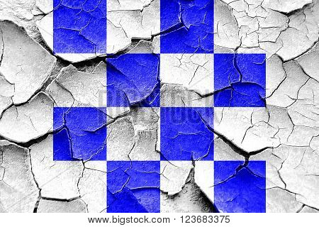 Grunge cracked Signal flag with some soft shades and highlights