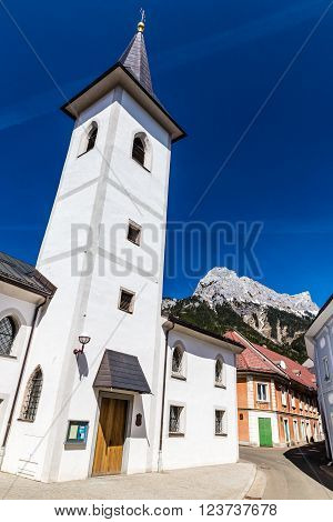 Church With Tower In Eisenerz City Center- Eisenerz Styria Austria Europe